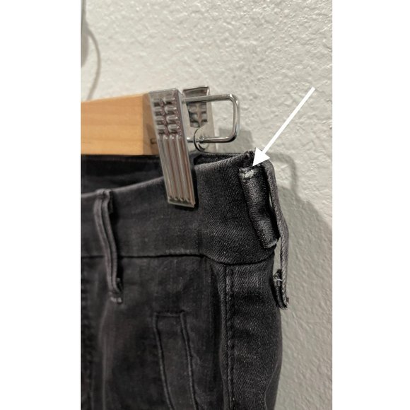 MOTHER Denim Black The Speedster Zip Jeans - Picture 6 of 10